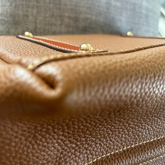 Dooney & Bourke Buckley Brown Leather Tote Bag
